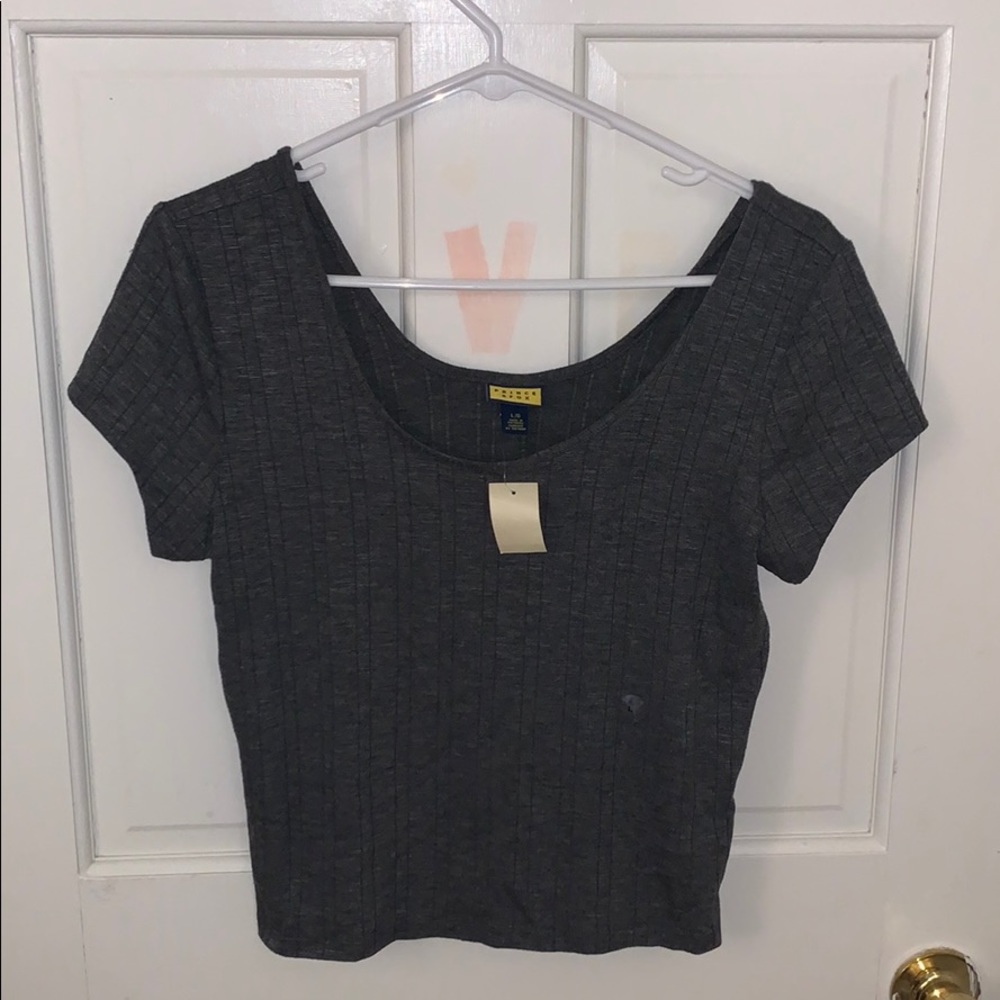 NWT Dark grey crop top